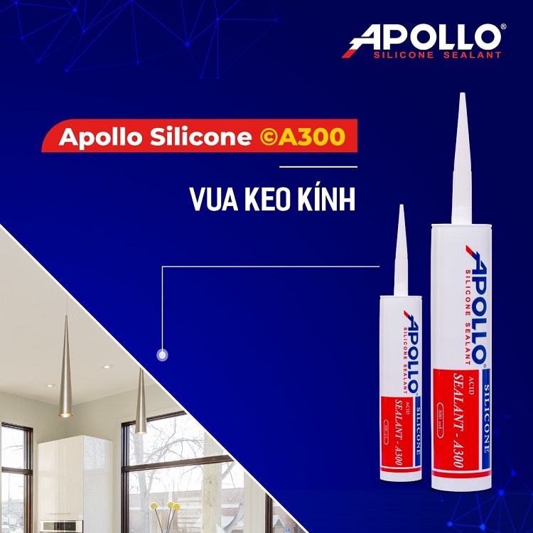 Keo silicone Apollo A300 dán kính