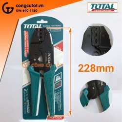 Kìm bấm cos tròn 228mm dây 0.5-6mm² Total THCPJ0506